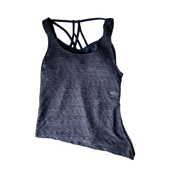 NWT GO BY GOSSIP MIX & MESH CROCHET TANKINI SWIM TOP - Picture 4 of 5